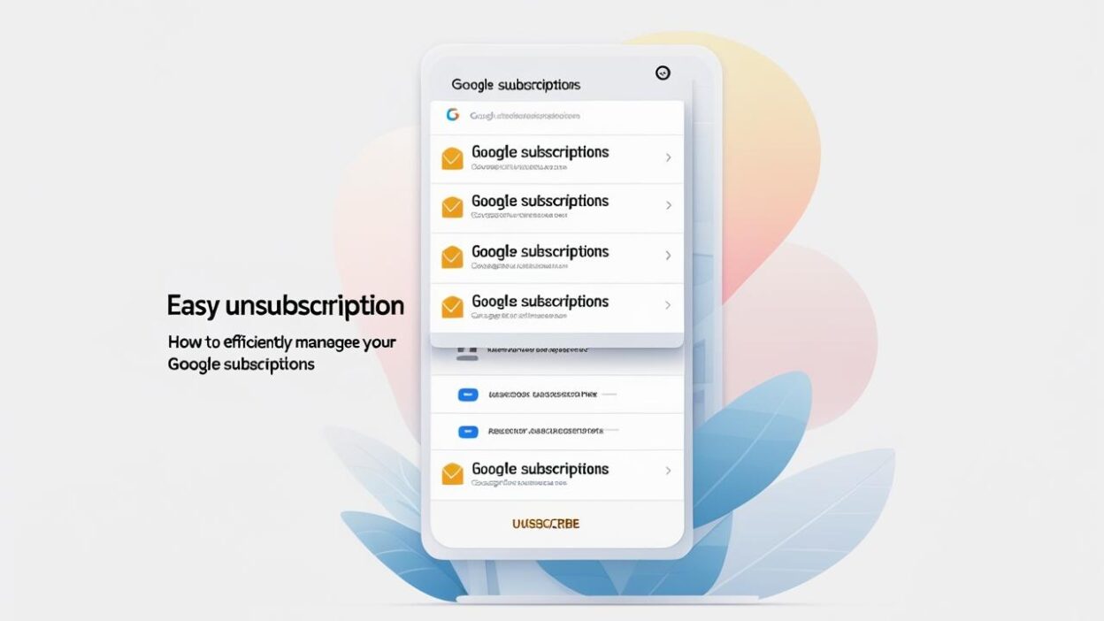 Subscription Toogle スムーズな解約を実現:Googleのサブスクリプションを効率的に管理する方法 - BUVEI