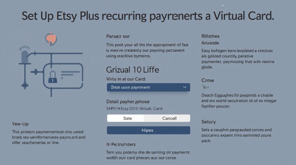 Set Up Etsy Plus Recurring Payments with a Virtual Card - BUVEI Set Up ...