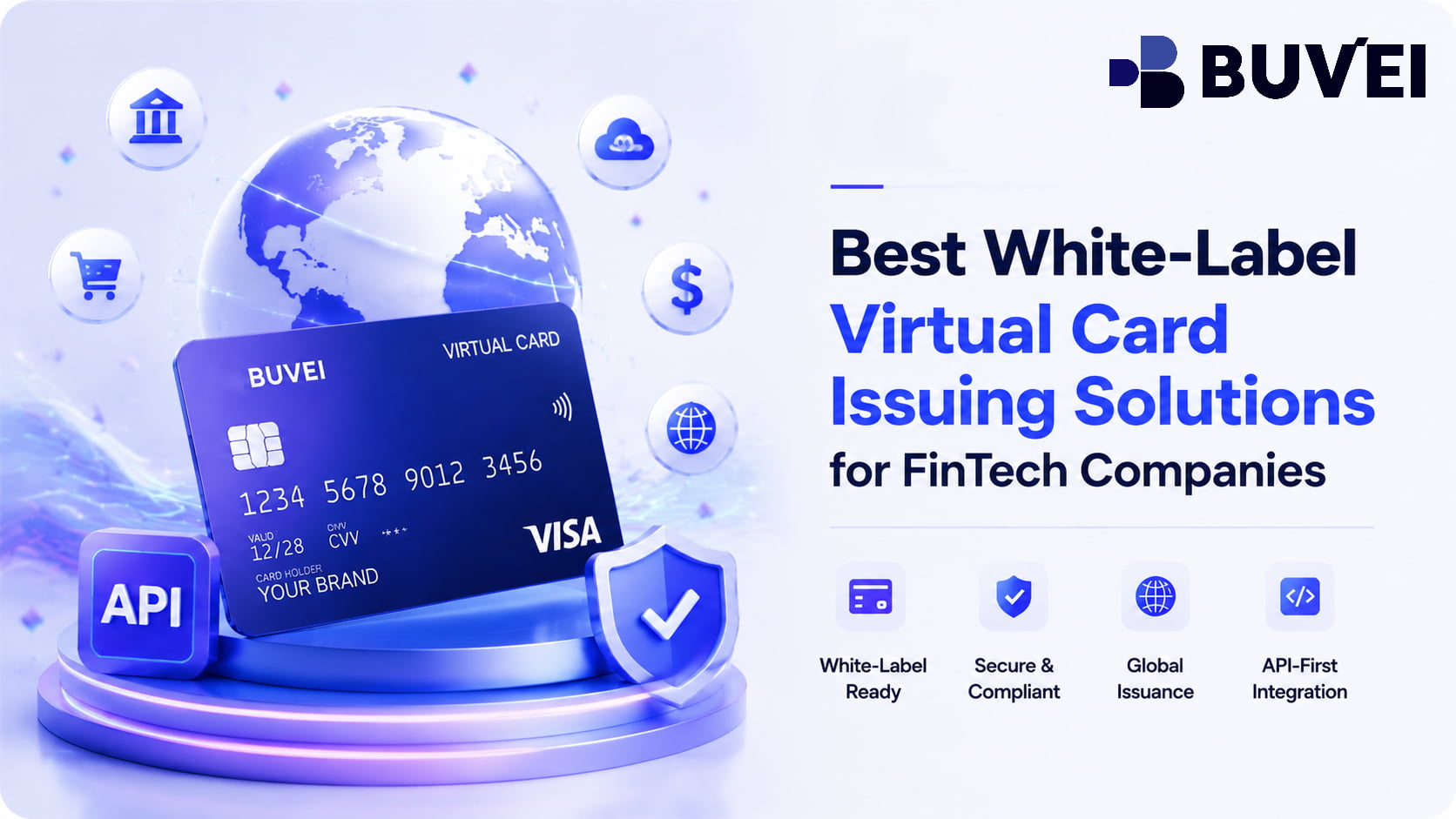 Virtual card API infrastructure for embedded finance