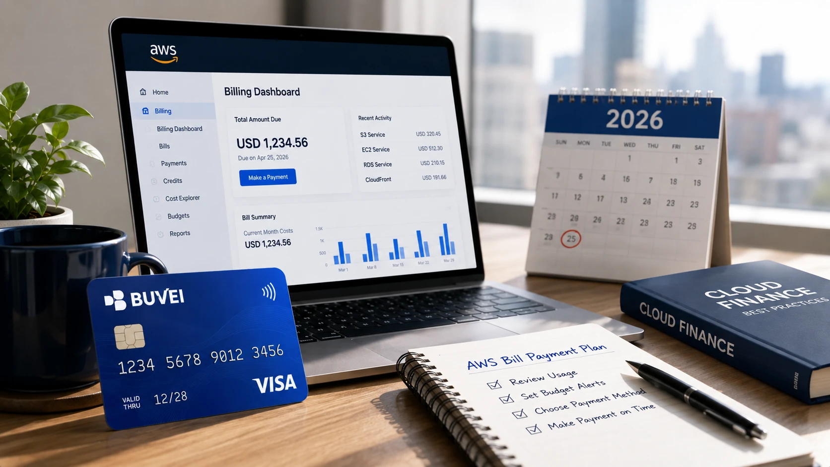 AWS bills without a credit card