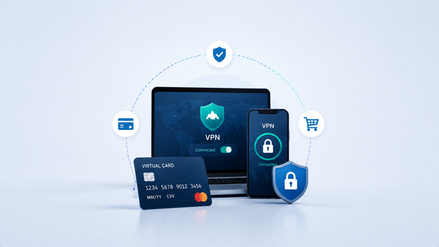 VPN virtual card payments