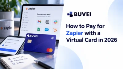 virtual card for Zapier