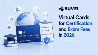 virtual cards for exam fees