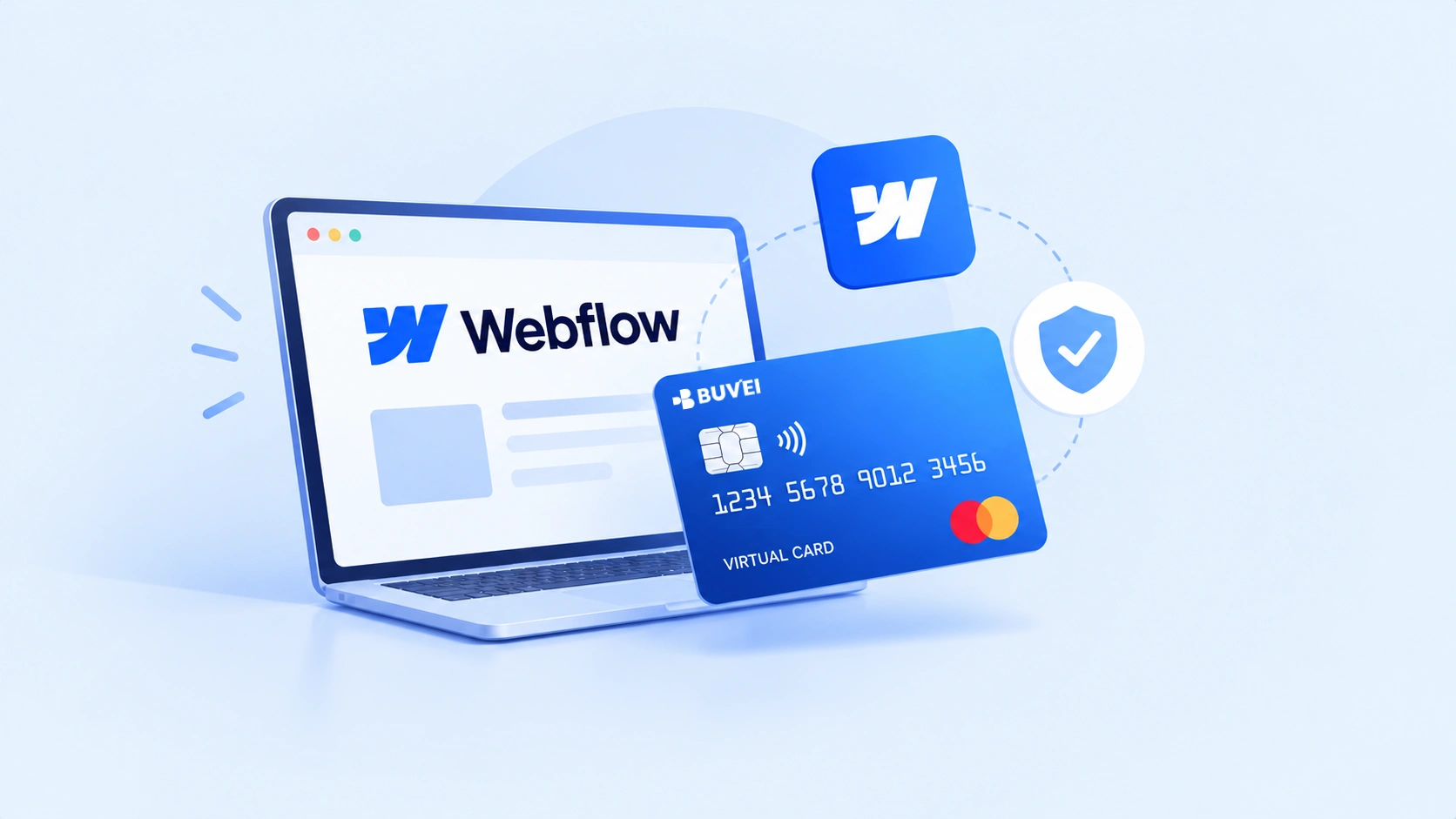 virtual card for Webflow