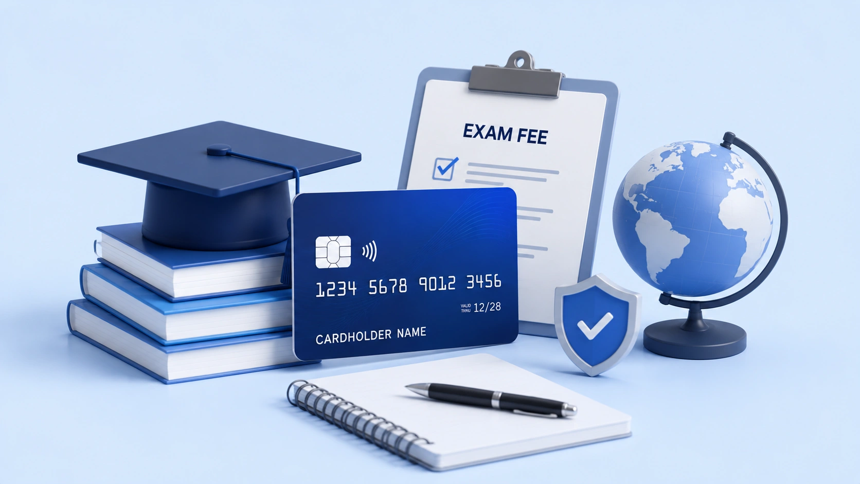 virtual cards for exam fees