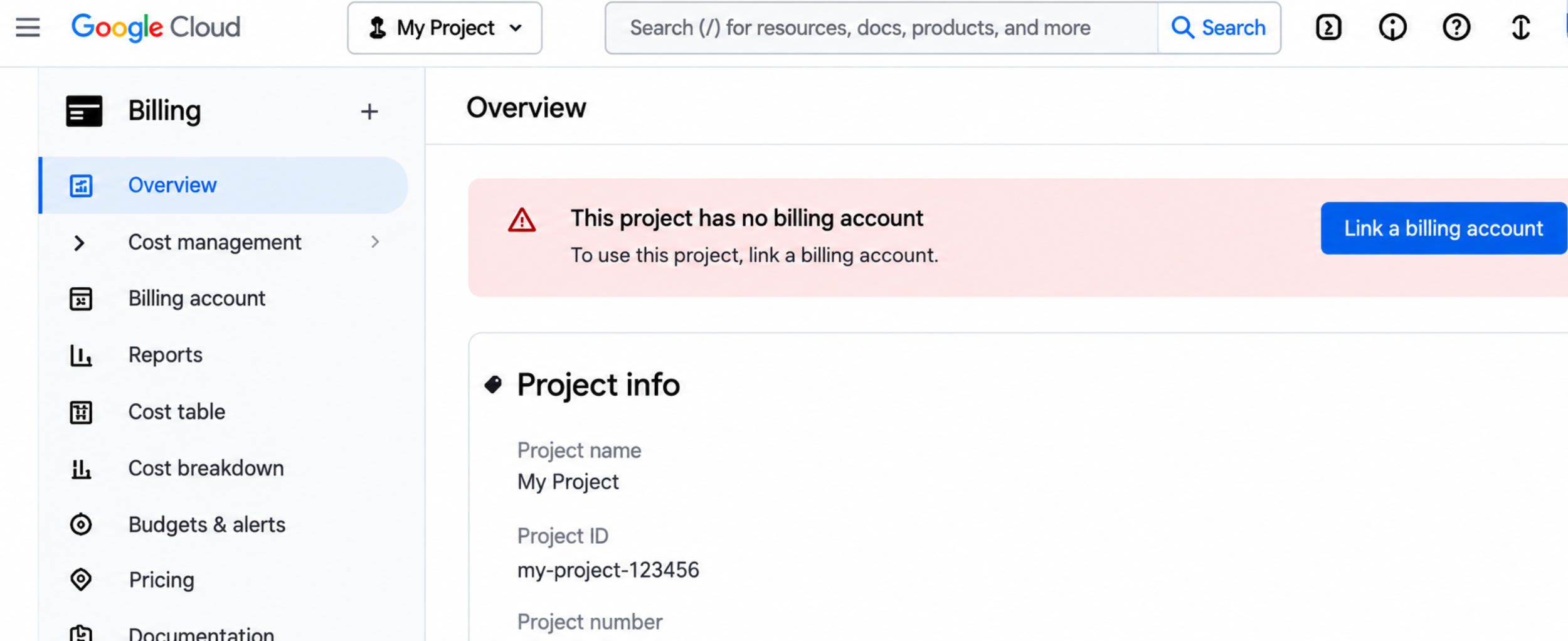 Gemini API billing failed