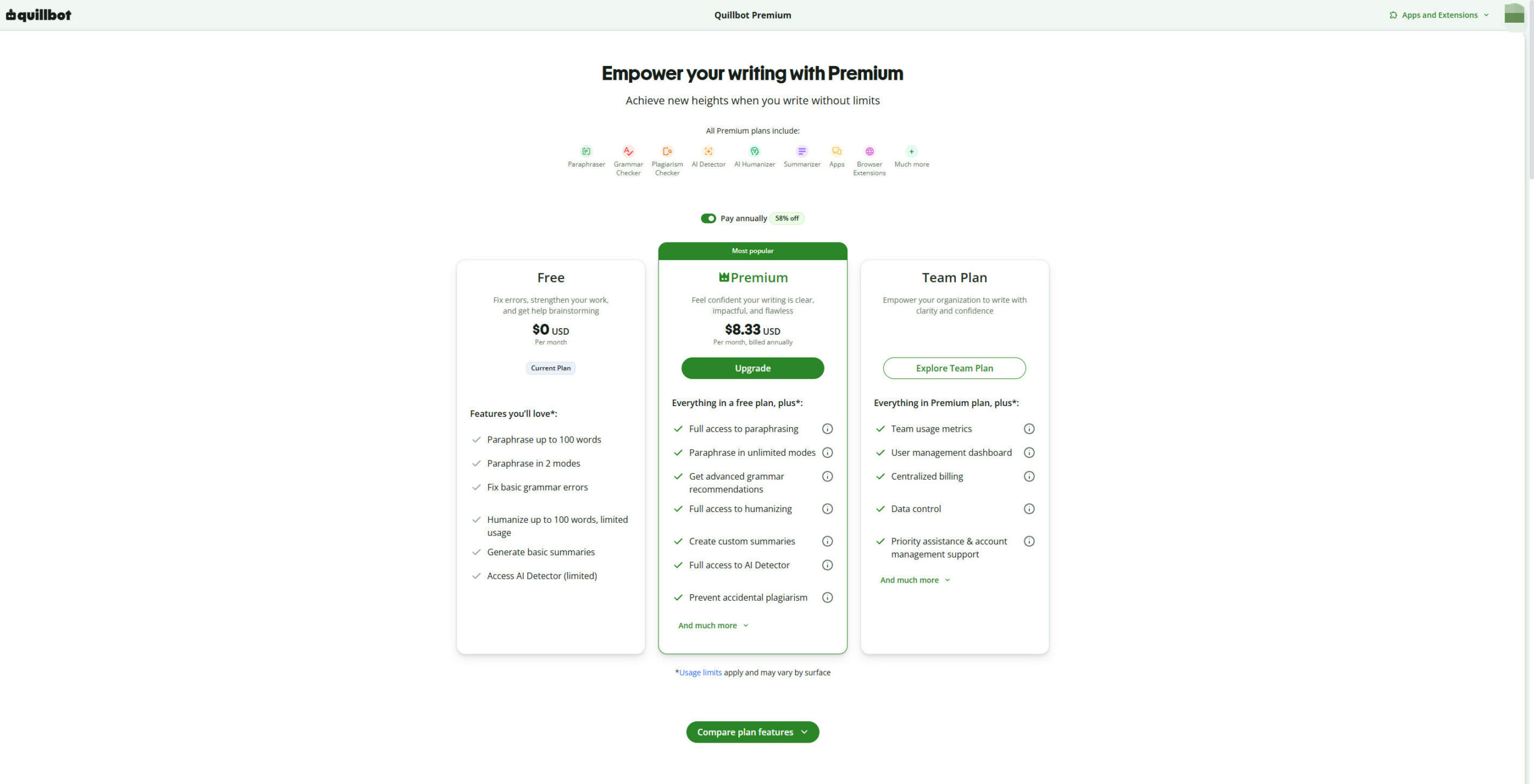 QuillBot Premium