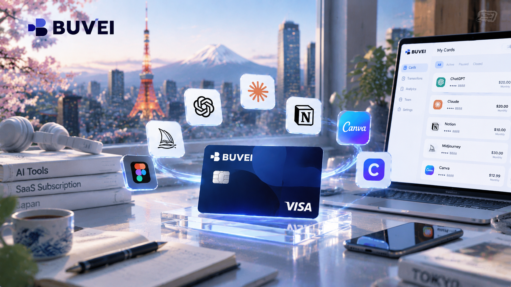 virtual cards in Japan